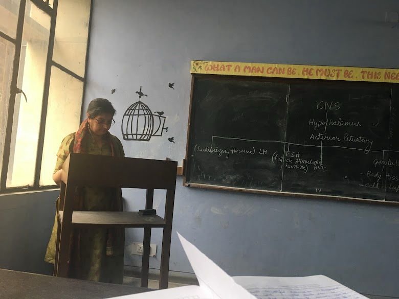 Dr. Mam taking classes